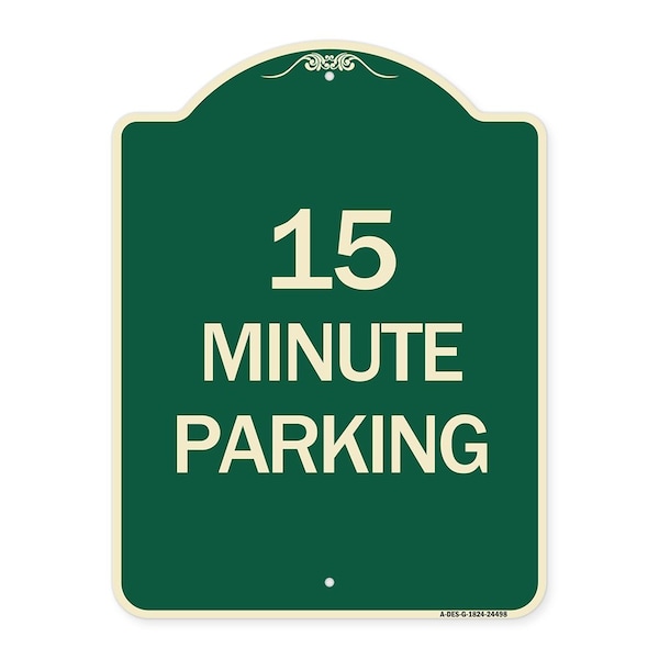 2 Hour Parking Parking for Customers Heavy-Gauge Aluminum Sign, 24" x 18", G-1824-24498